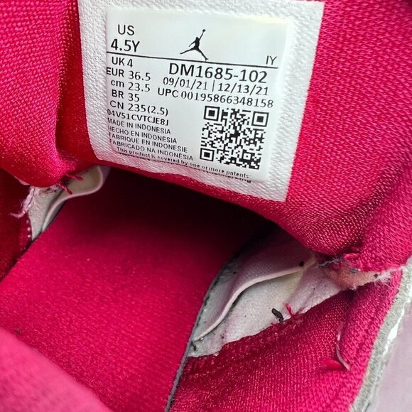 Nike Air Jordan Flight Club 91 Youth Size 4.5Y Women 6 DM1685-102 White Shoes - Picture 12 of 13